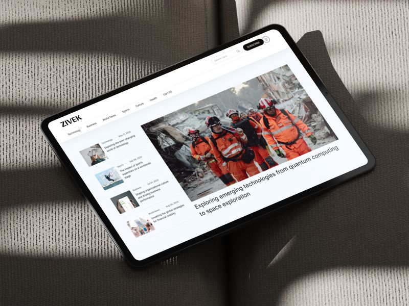 Zivek - Blog & Editorial Website