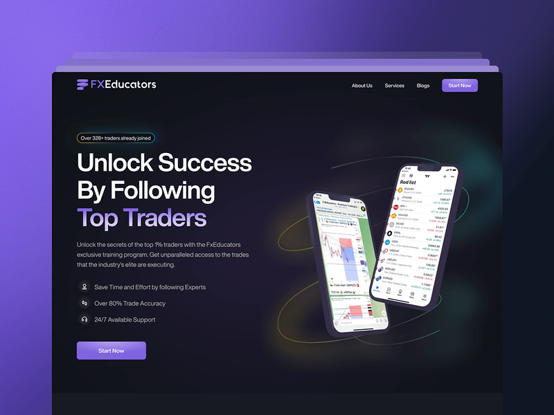 FX Educators: Fintech Trading Platform & App Design
