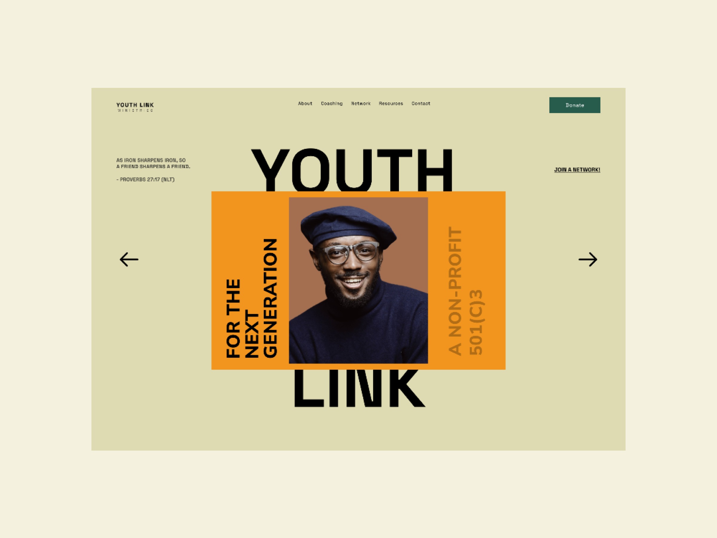 Youth Link - Website Design