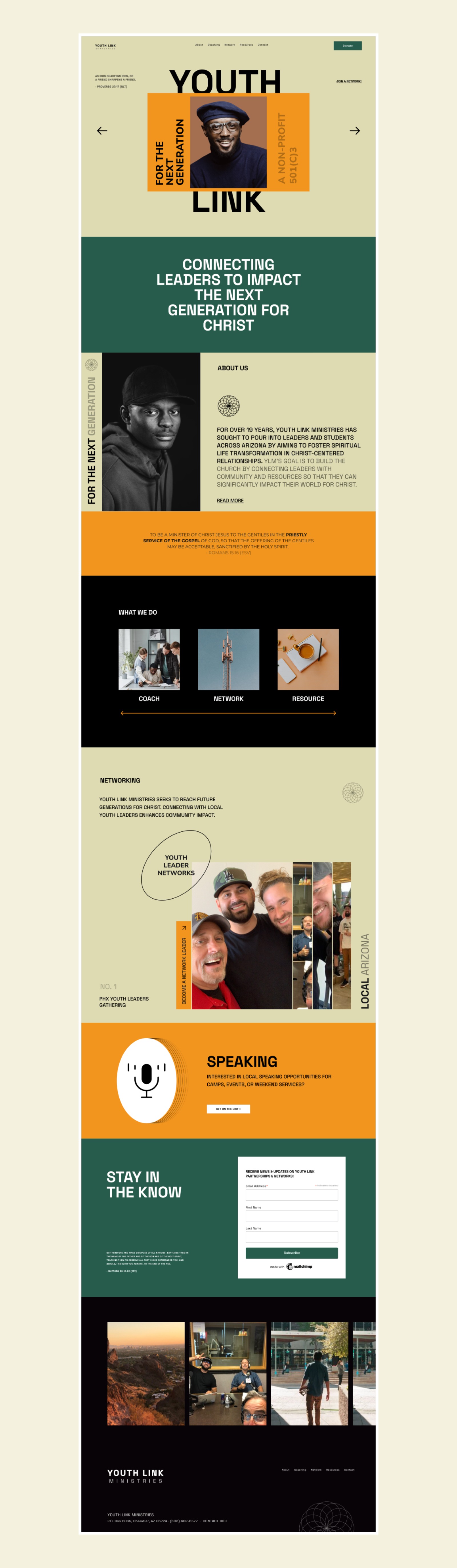 Youth Link - Website Design Image 2