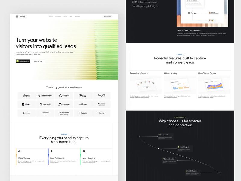 Lead gen SaaS Landing Page
