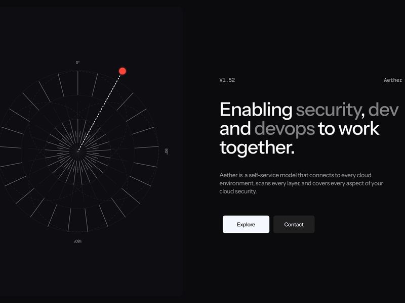 Security landing page