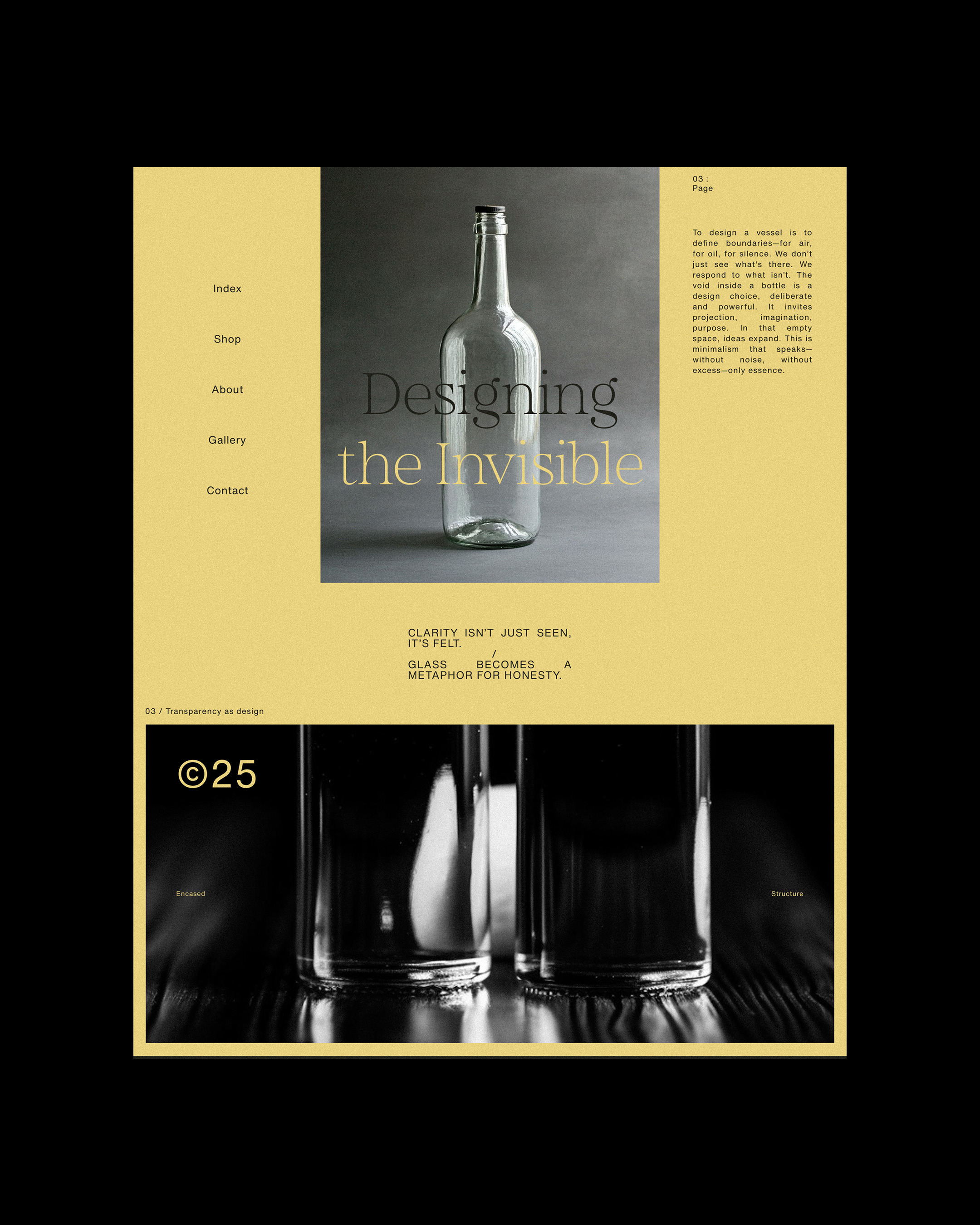 Exploring the tension between structure and silence, through type, space, and balance.✨ | Alprav Design Image 2