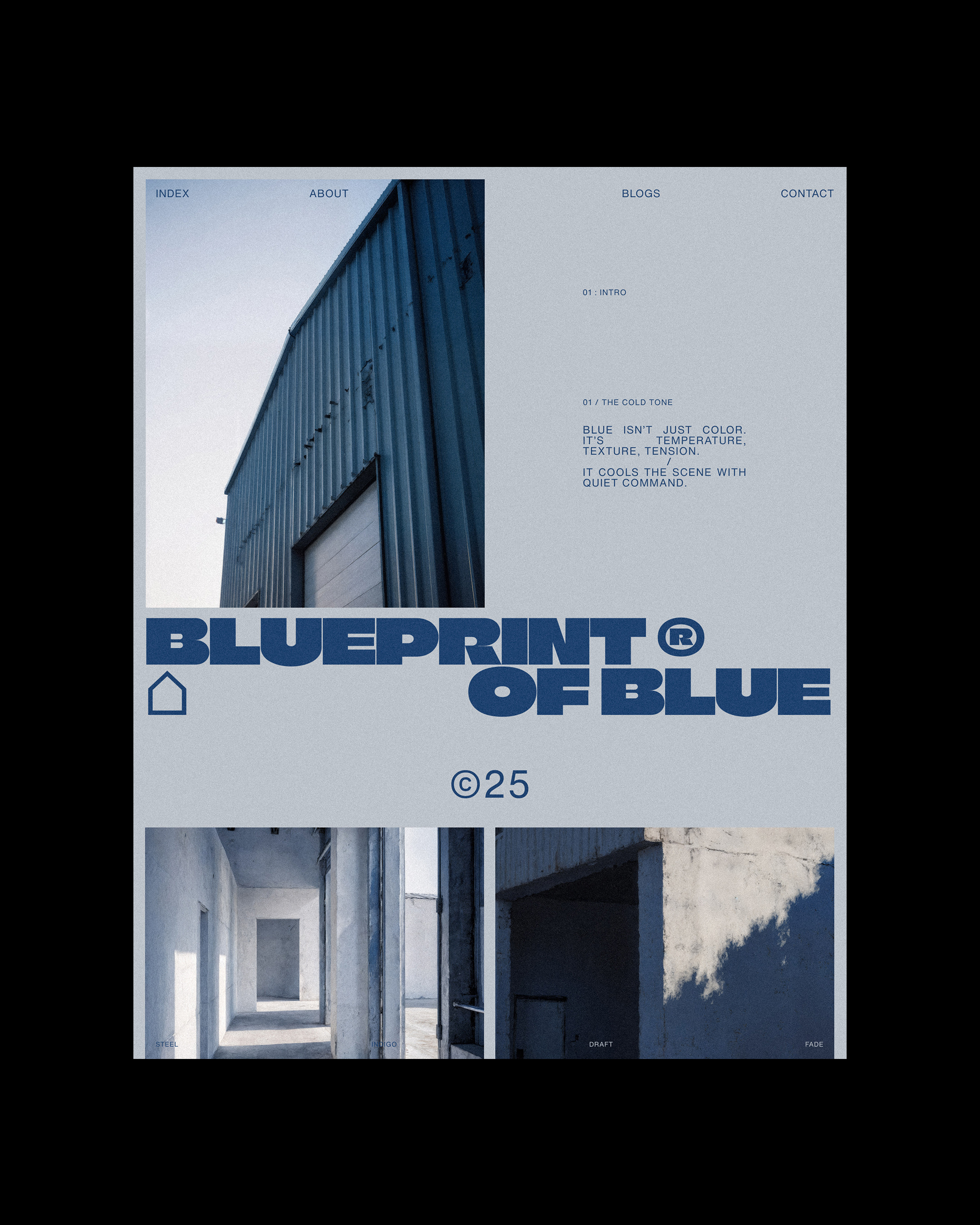 Finding rhythm in light, silence in structure—A study in stillness shaped through type, space, and shadow. | Alprav Design-Brand Identity Designer Image 0