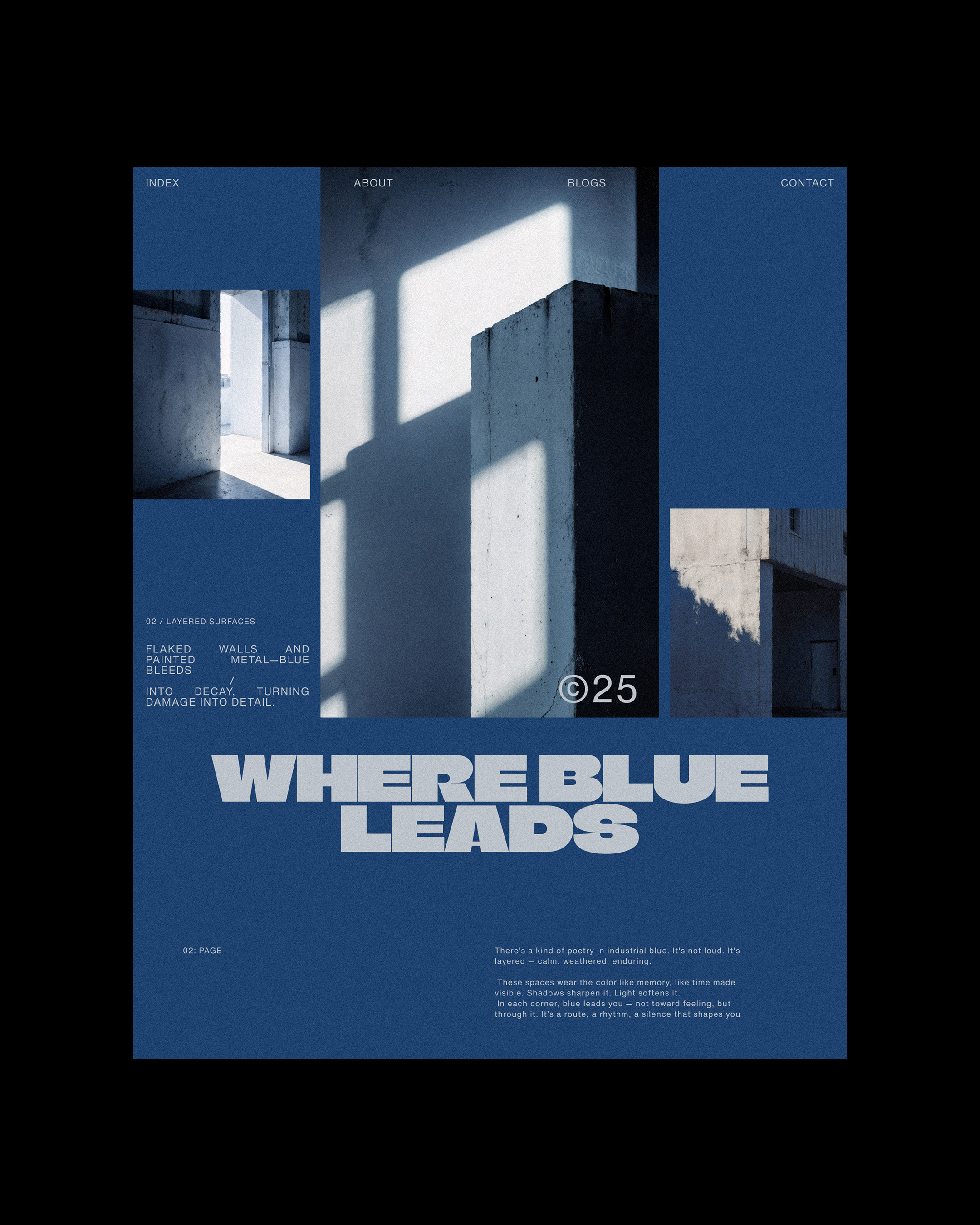 Finding rhythm in light, silence in structure—A study in stillness shaped through type, space, and shadow. | Alprav Design-Brand Identity Designer Image 1