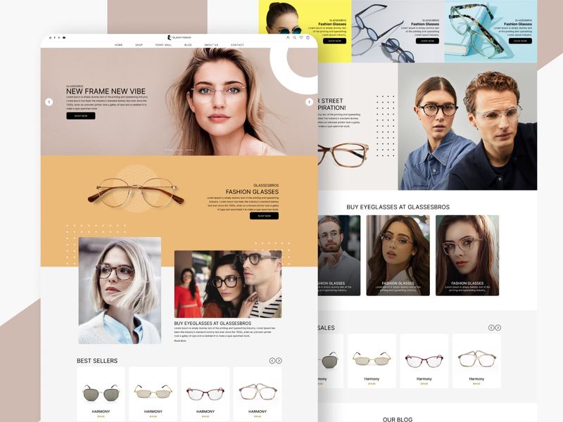 Glassesbros — Editorial-Style Eyewear eCommerce Website Design