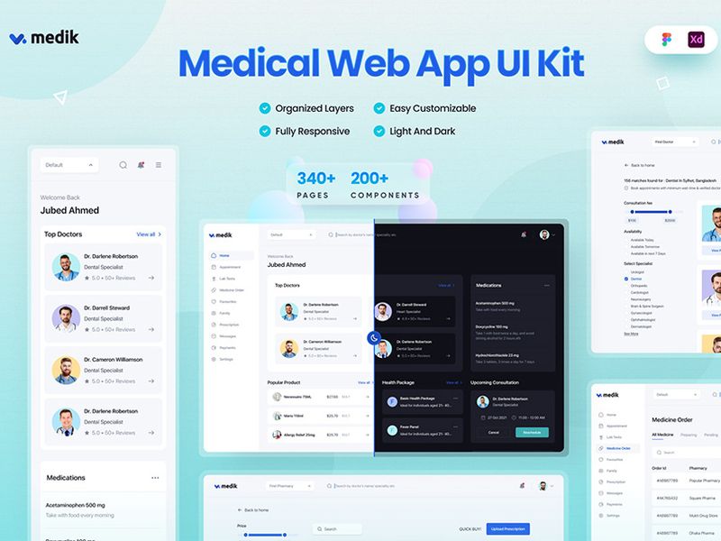 Medical Web App UI Kit
