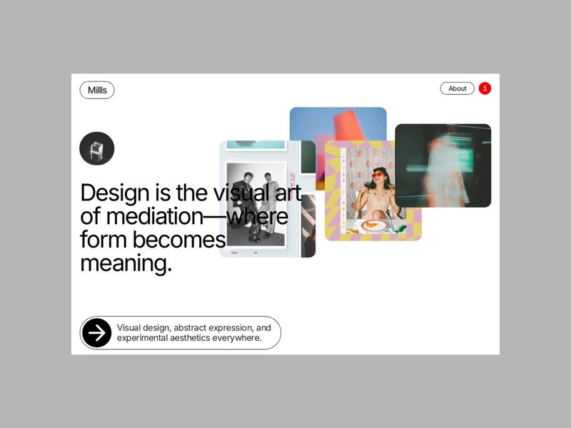 Millls - Portfolio Readymag Template for Creatives
