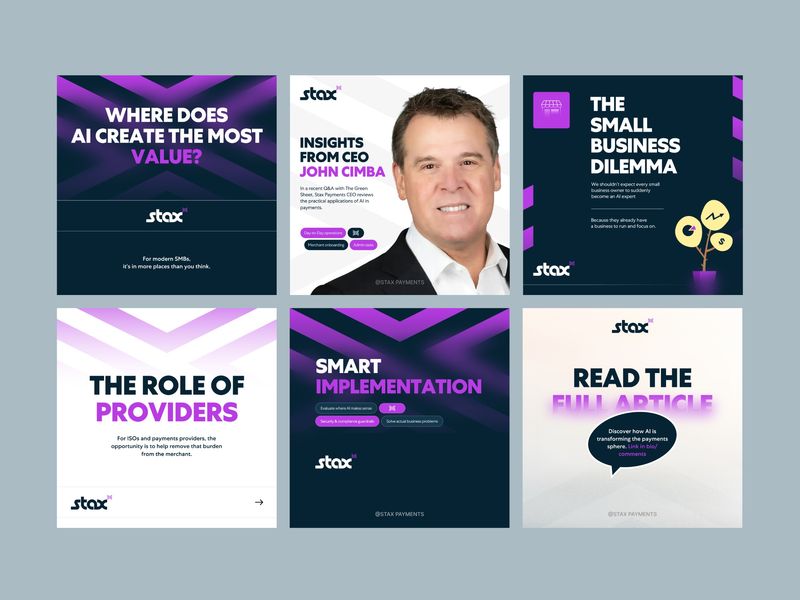B2B Executive LinkedIn, instagram Carousel Design