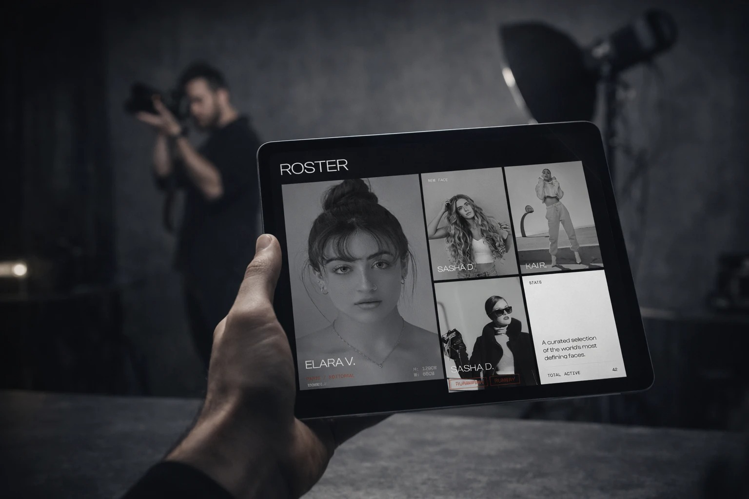 NØRTH Model Scouting Website Design Image 1