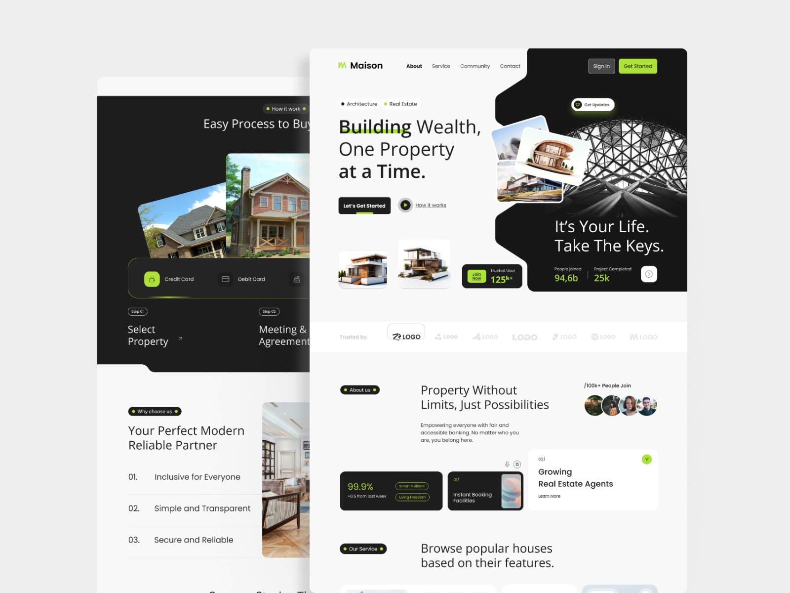 Masion Real Estate Website Design Clean, Modern & Professional by Visualsage Image 1