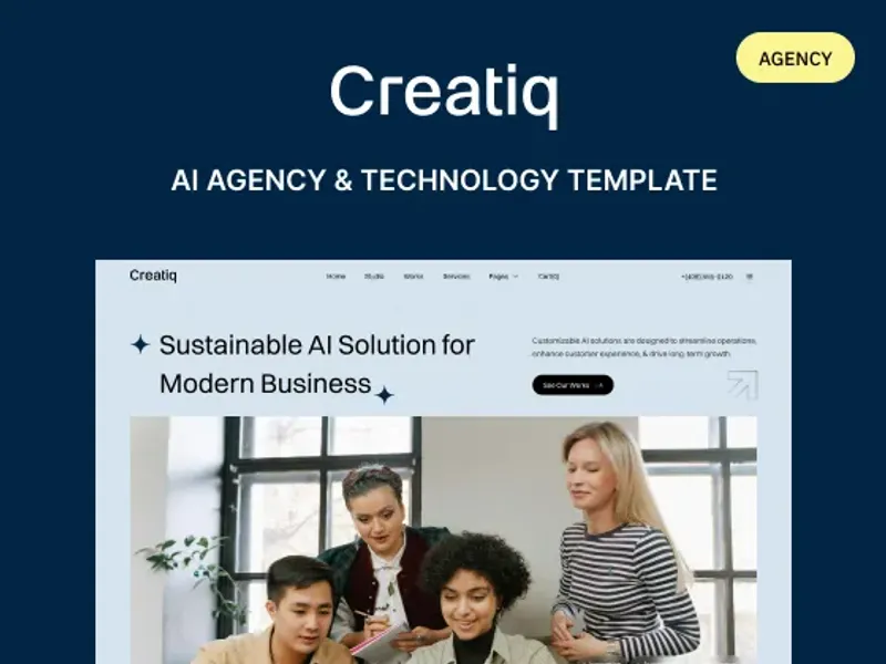 Creatiq - Portfolio & Agency Website Template
