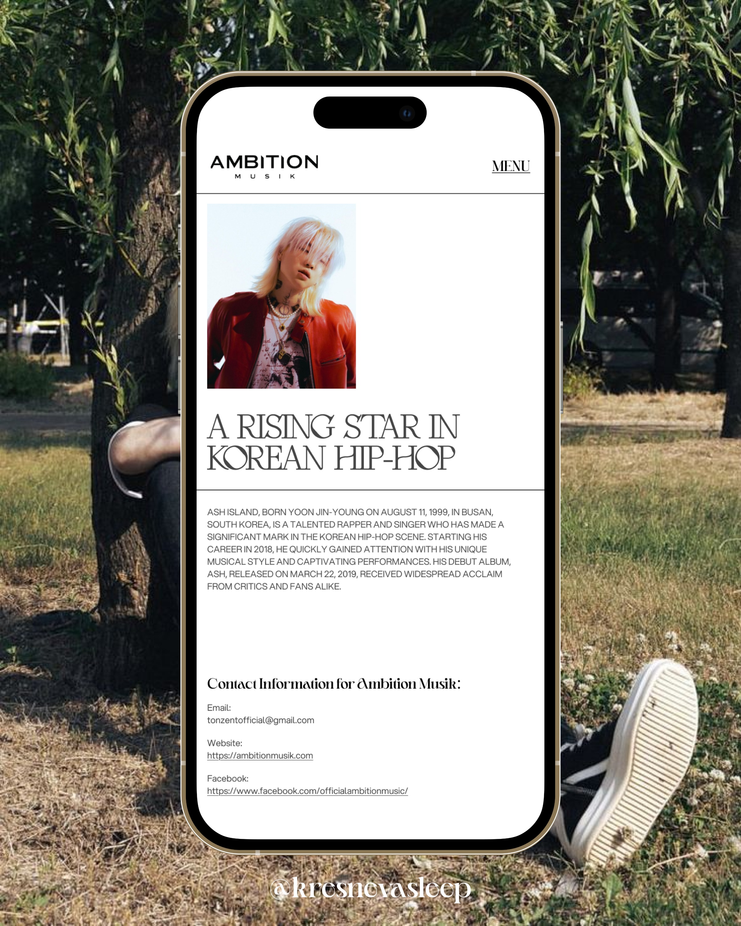 ASH ISLAND - INTRODUCE RAPPER CONCEPT Image 2