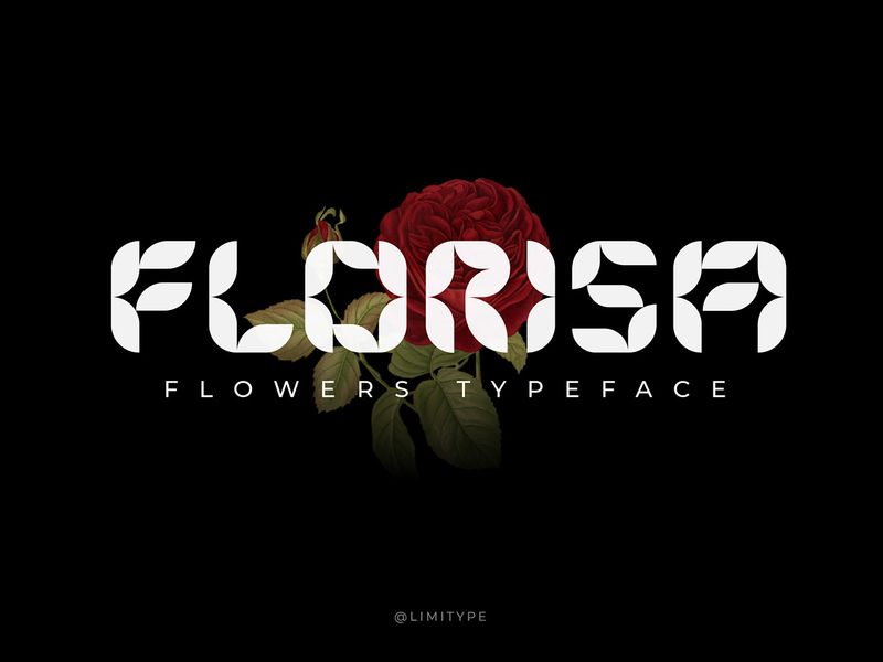 Florisa - Free Flowers Typefaces