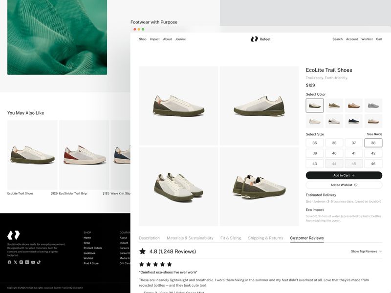 Refeet · E-commerce Website Template