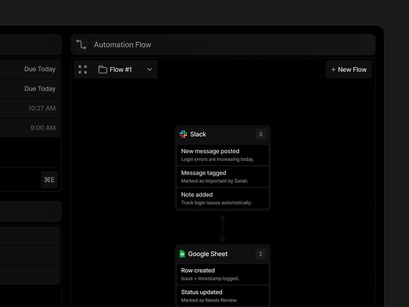 Automation Flow - Dark Theme