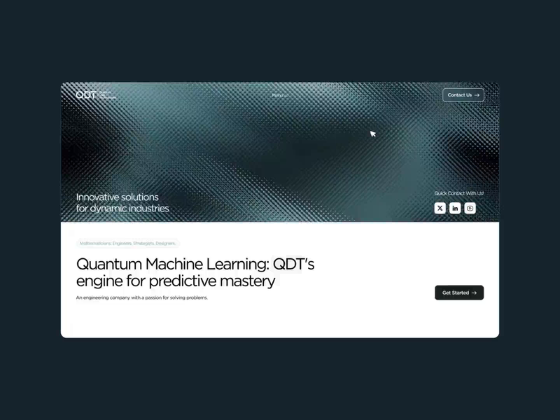 QDT.AI Landing Page Design by Mirhayot for Eloqwnt
