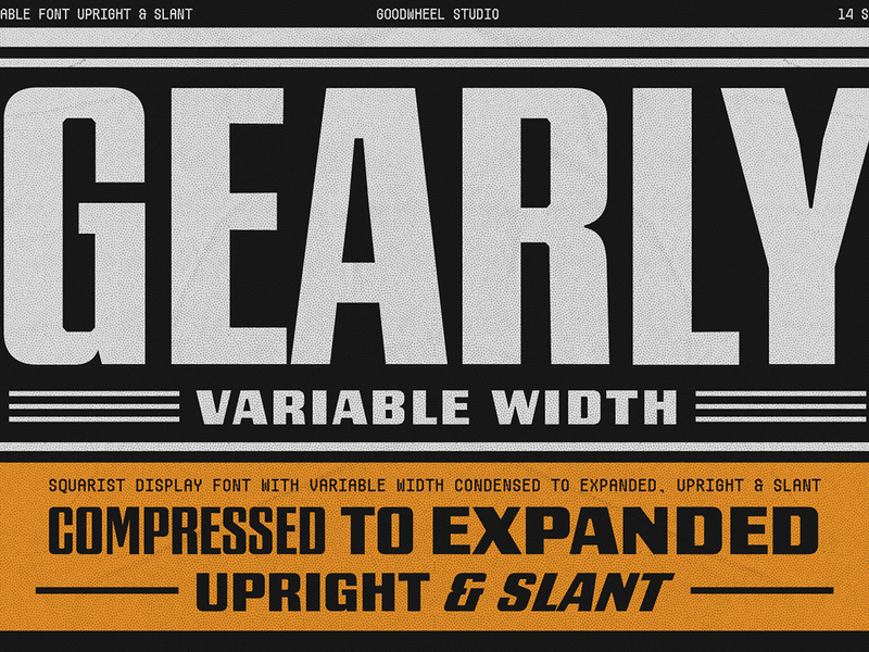 Gearly Variable Font