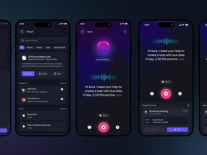 Aura – AI Assistant Mobile App