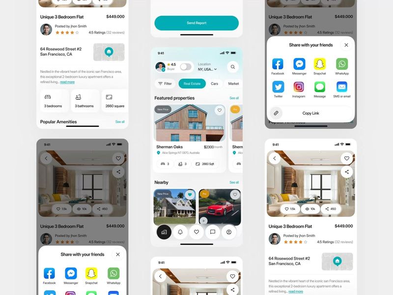 Real Estate Mobile App Design