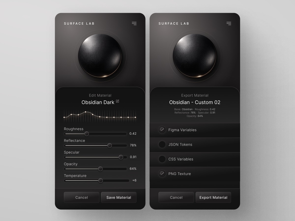 Surface Interface Visual Surface Lab — Interface Craft Study by Loris Stavrinides on Muzli