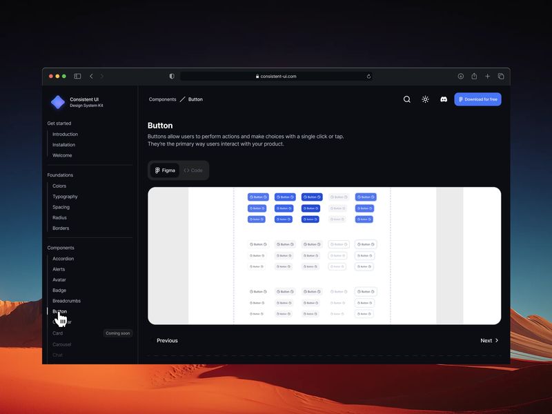 Button Documentation - Consistent UI