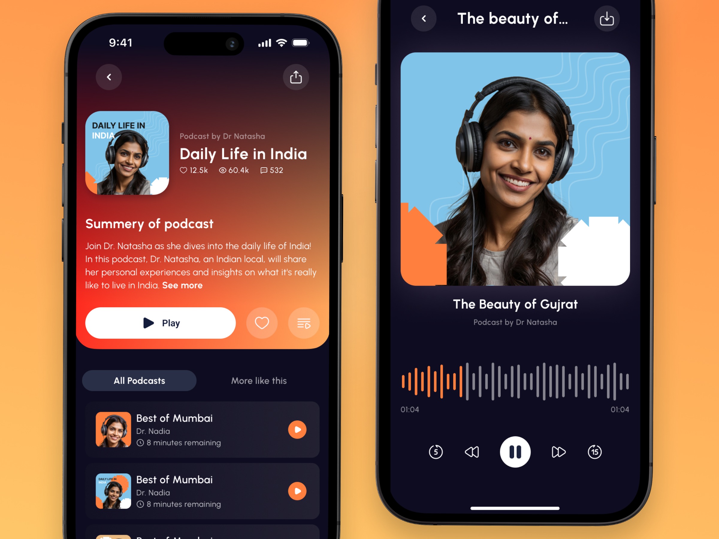 Podcast App UI Design