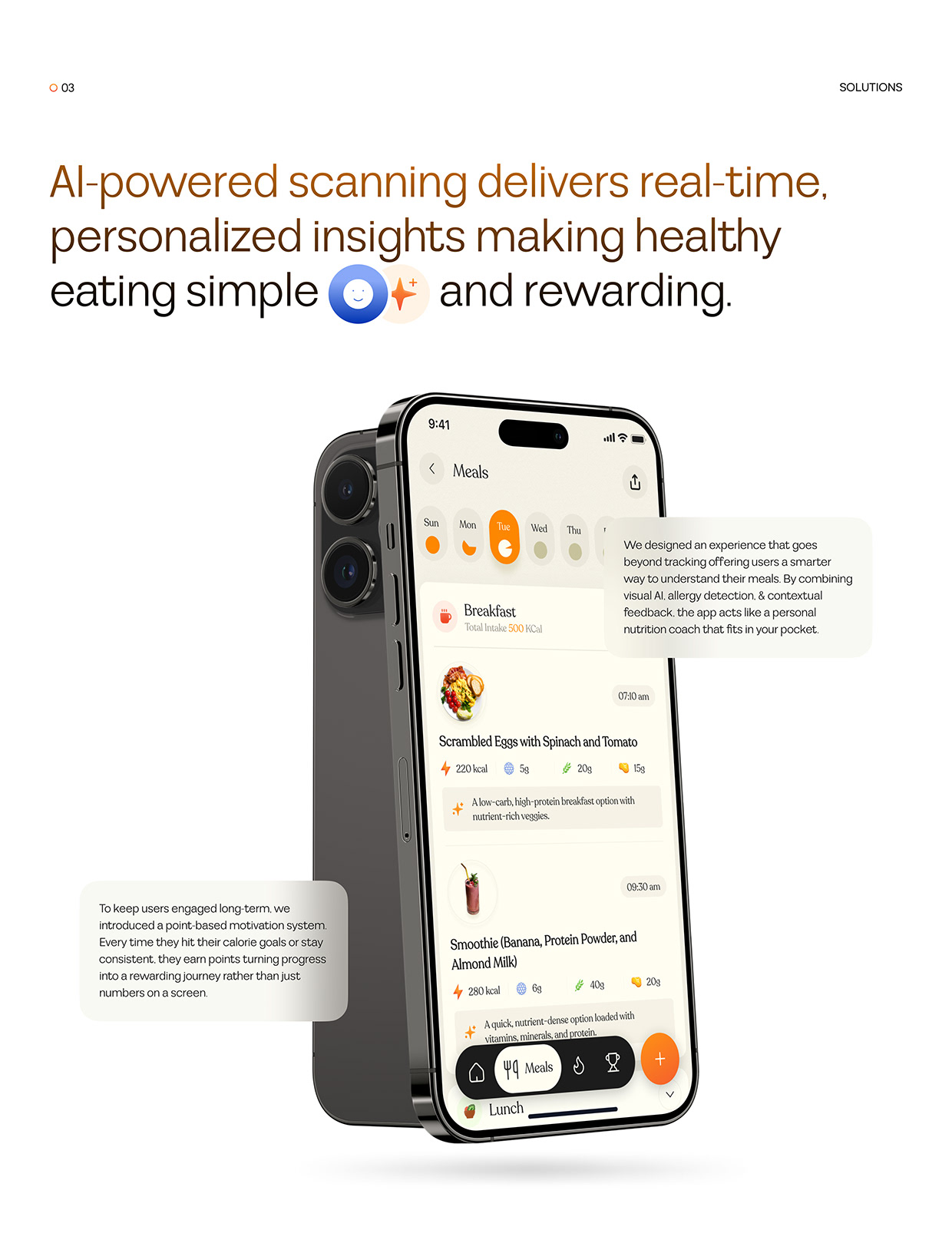 AI Nutrition & Calorie Tracking App – UI UX Design Image 3