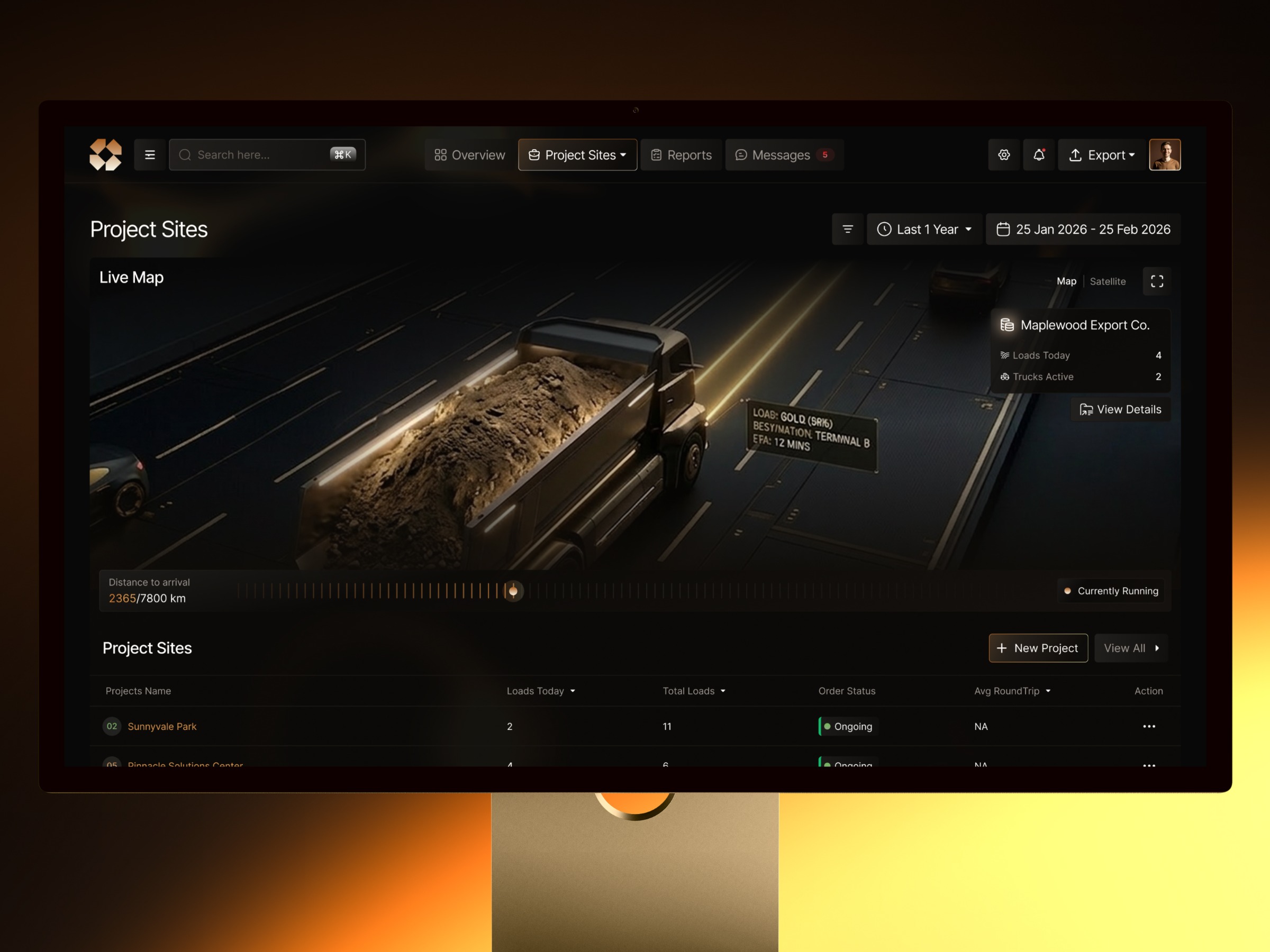 TerraFlux - Dark Mode Analytics Dashboard Design Image 0