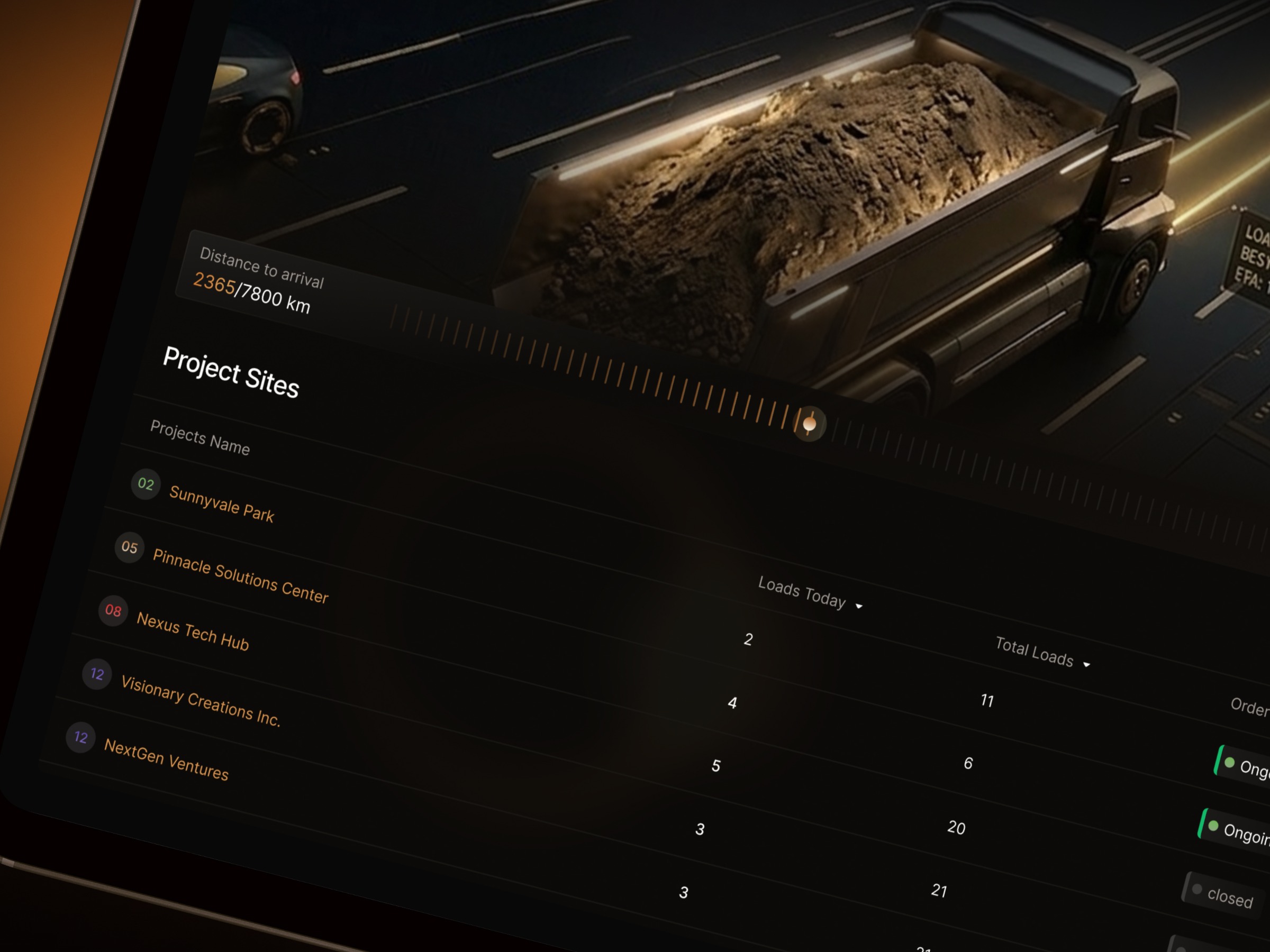 TerraFlux - Dark Mode Analytics Dashboard Design Image 3
