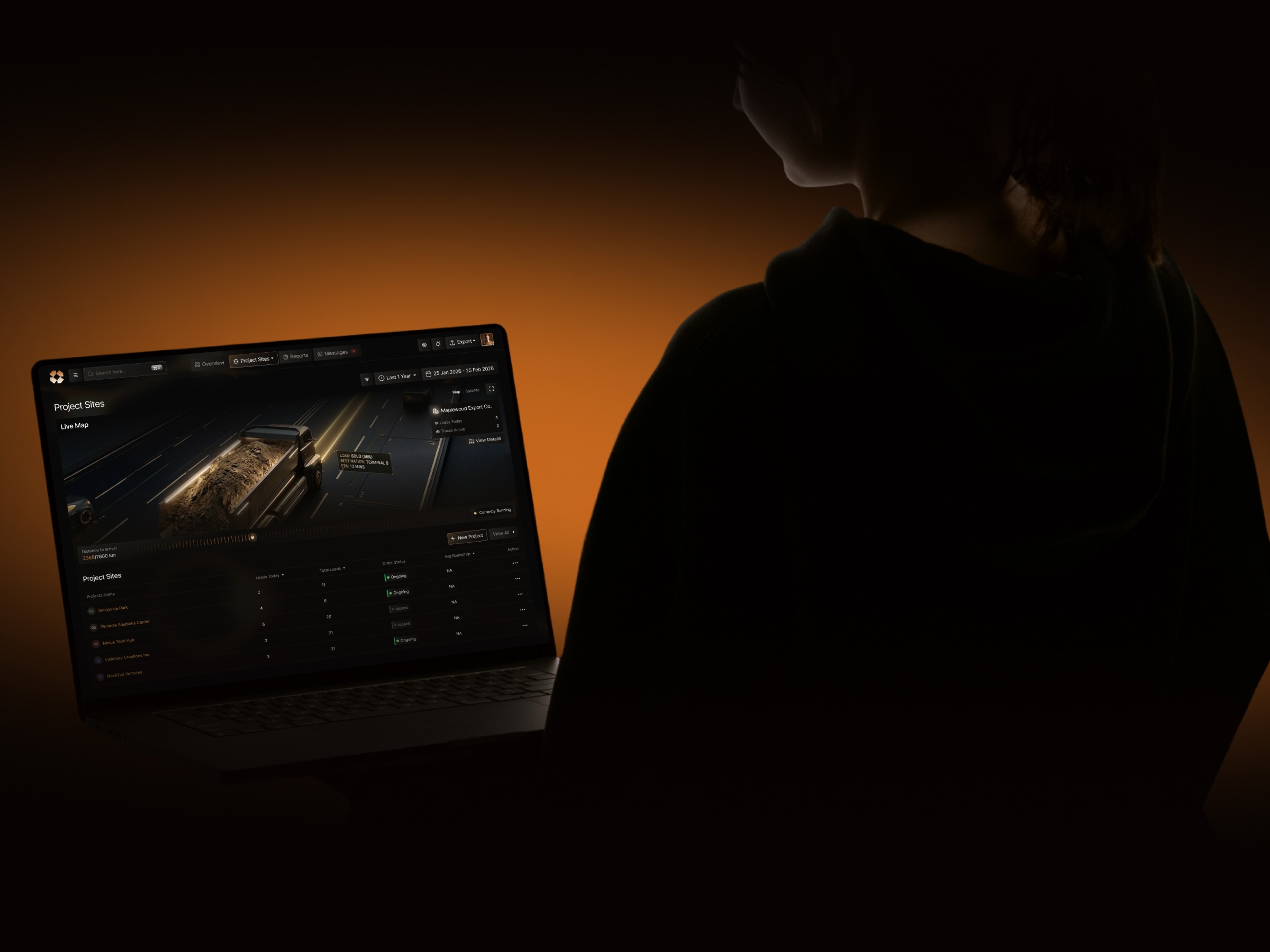 TerraFlux - Dark Mode Analytics Dashboard Design Image 5