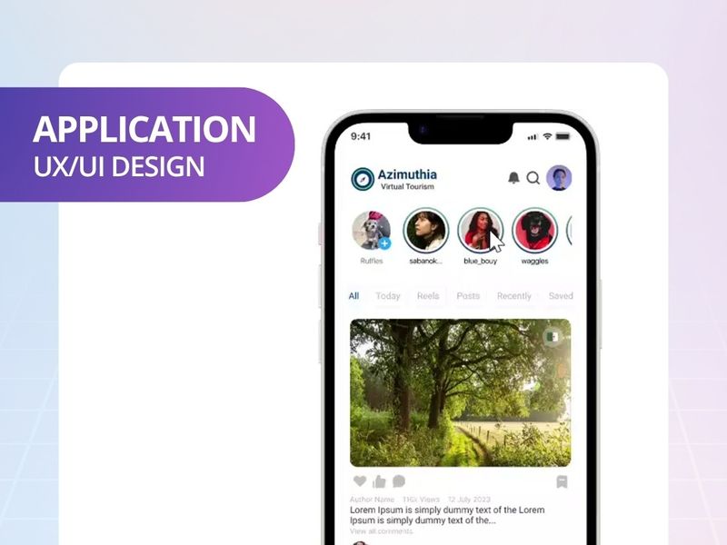 Virtual Tourism App UI/UX Design | Motion Design in Figma