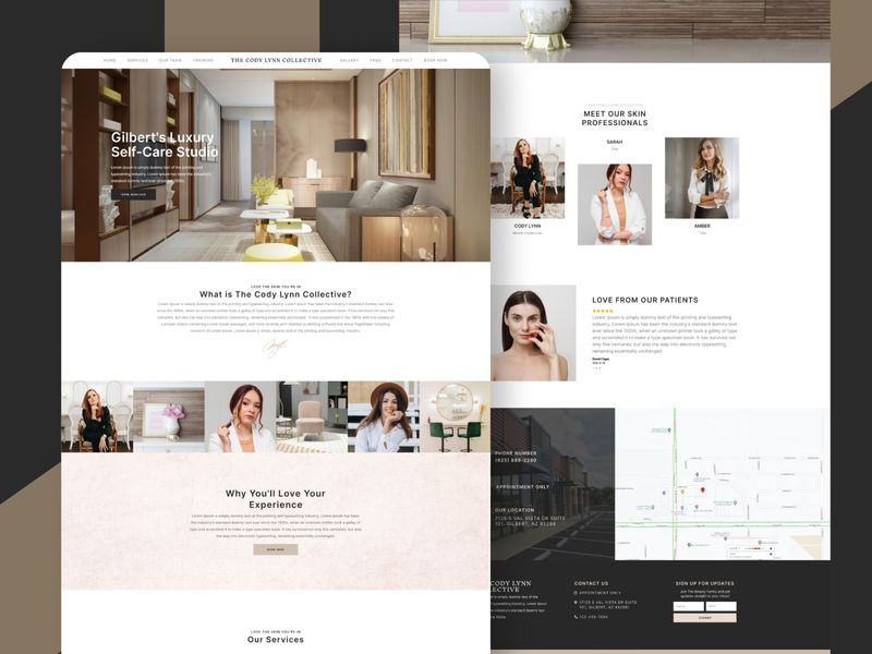 Luxury Beauty Studio: Web Design & Development