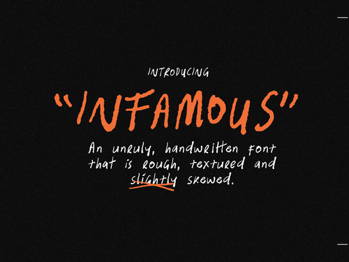 Infamous Textured Font | TYPEHEIST Fonts