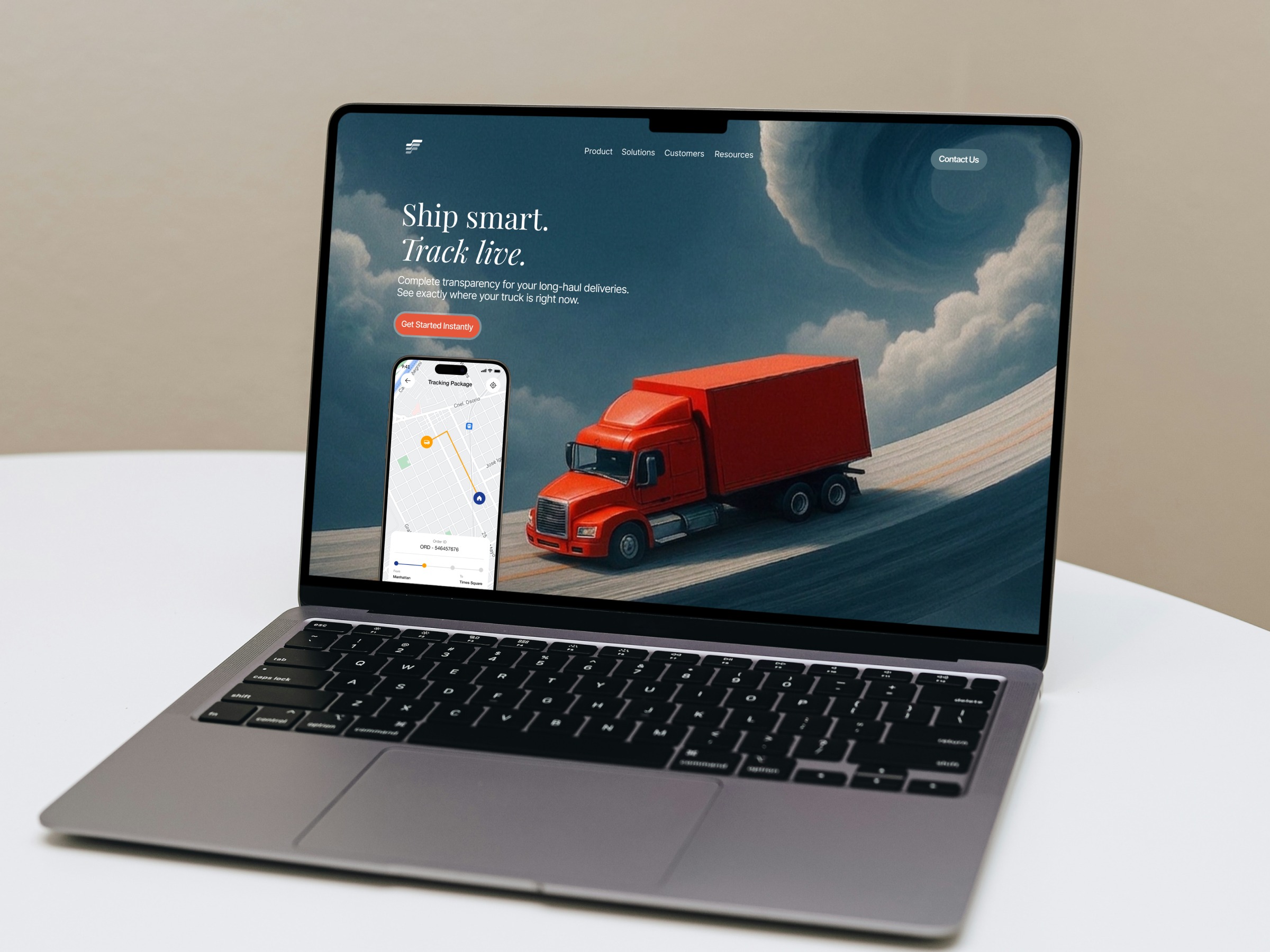 🚚 Ship Smart. Track Live. — Logistics & Supply Chain SaaS Hero Image 0