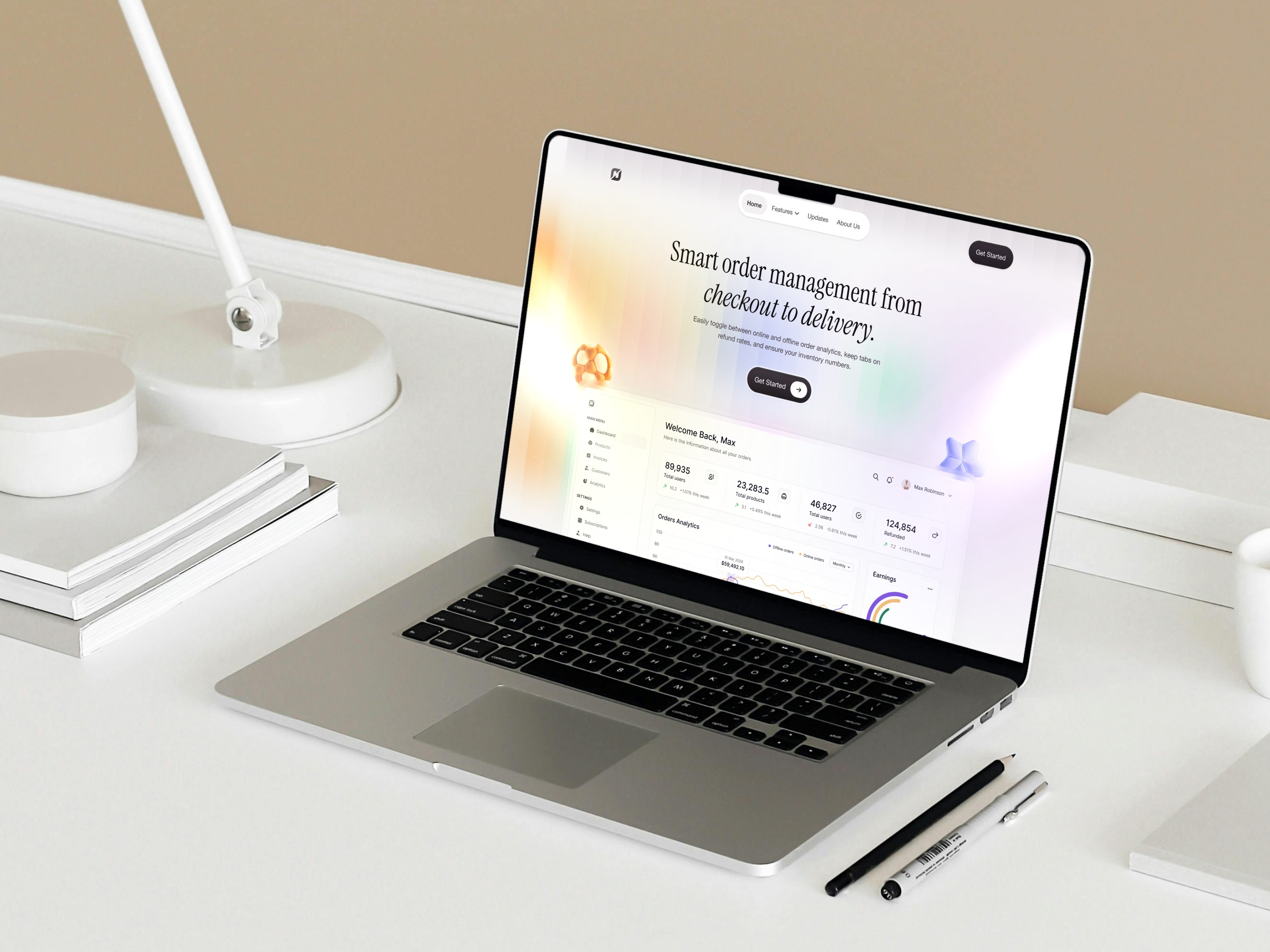 📦 Smart Order Management — E-Commerce SaaS Website Design & Development in Framer | Landing Page | Creative  Book a call for work like this on - https://airzon.agency Image 0
