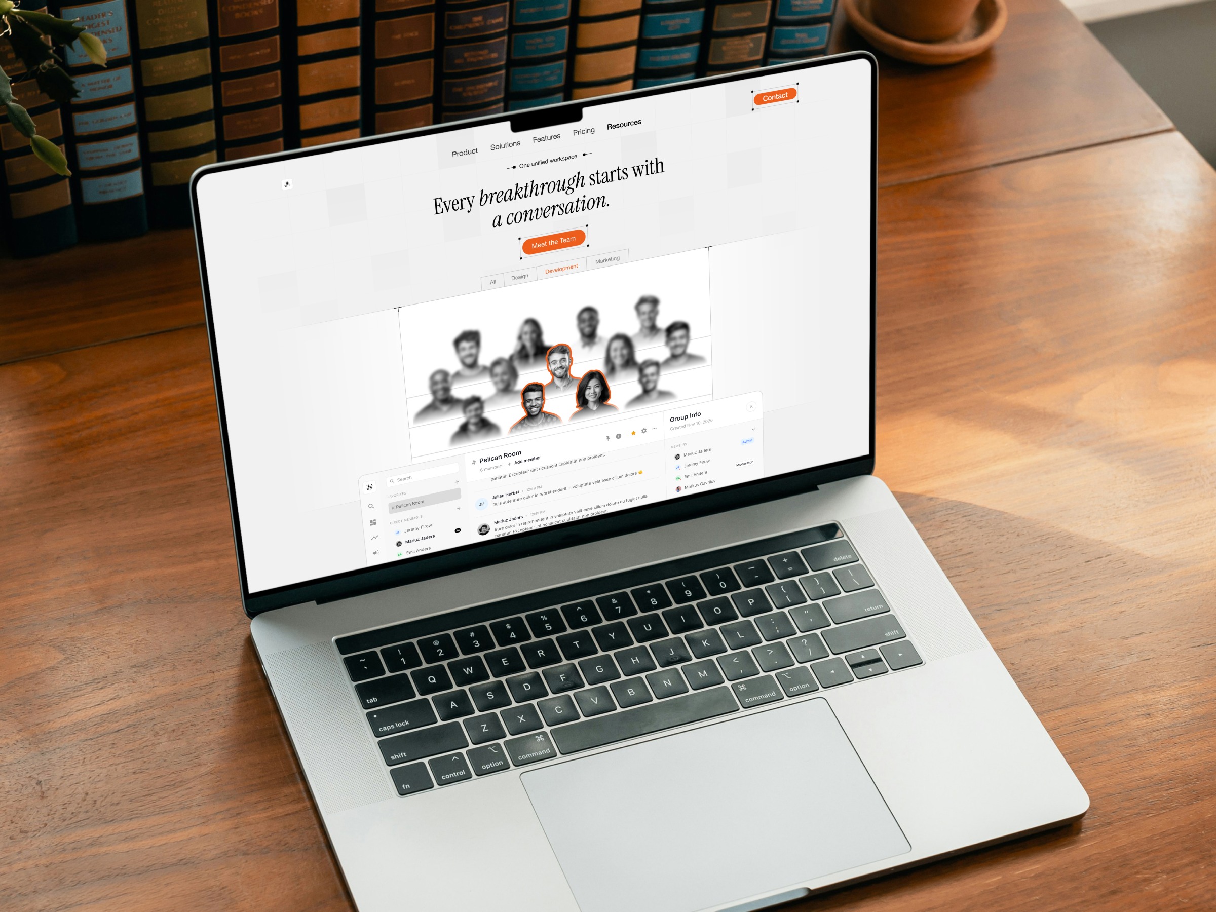 🤝 Unified Team Workspace — Collaborative Platform UIUX Design | Landing Page Design & Development in Framer Image 0