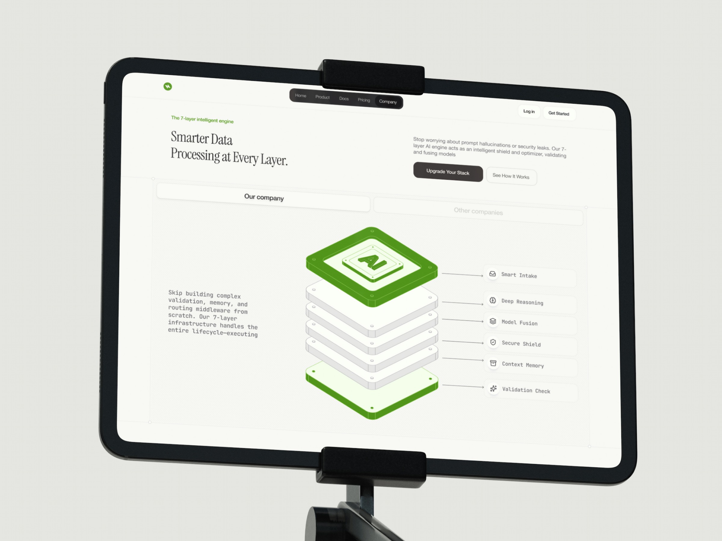 🧠 7-Layer AI Engine — SaaS Feature Page UI Image 0