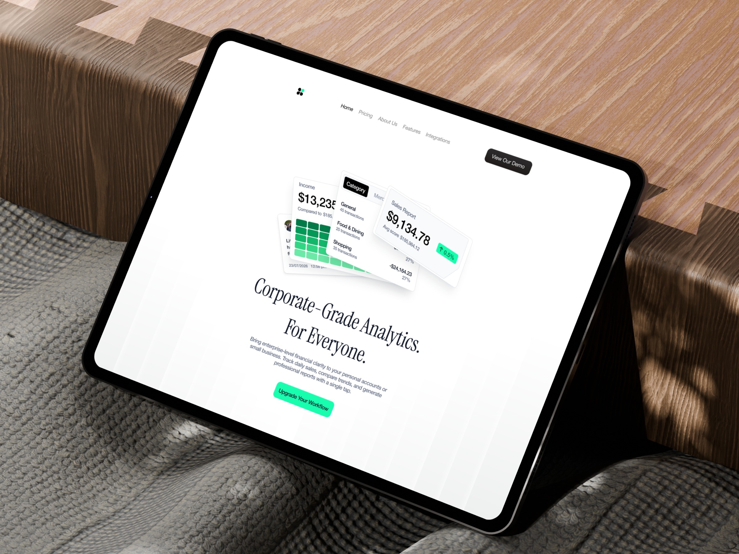 Enterprise Clarity — Minimal FinTech Landing Page 💎 Image 0