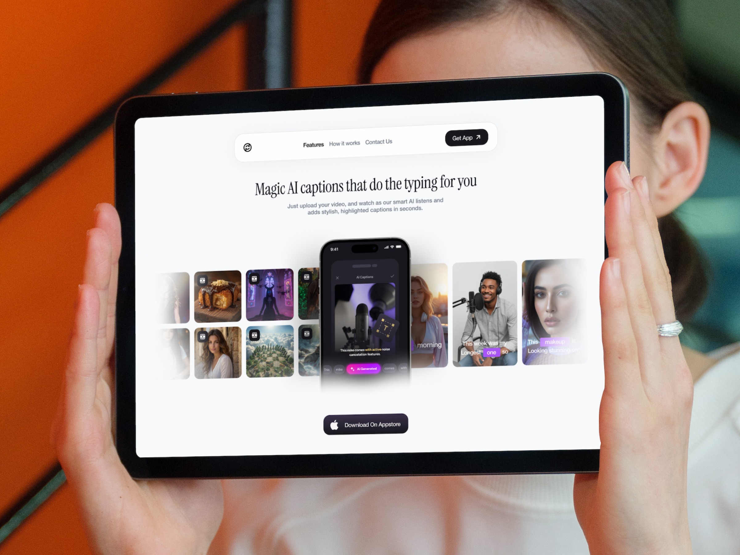 Minimalist AI Transcription SaaS UI 🎬 Image 0