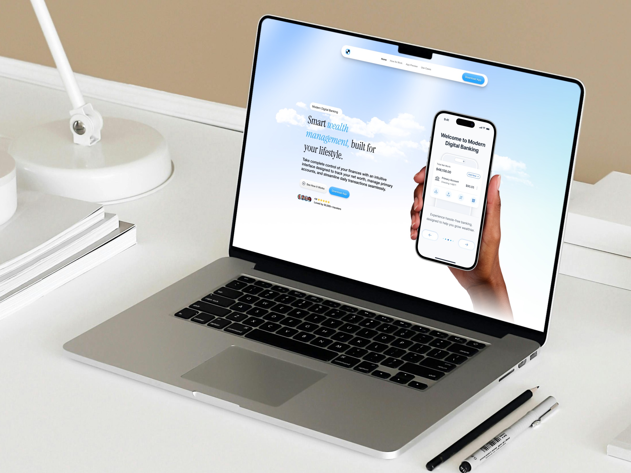 Lifestyle Banking — Premium Wealth Management UI ✨ Image 0