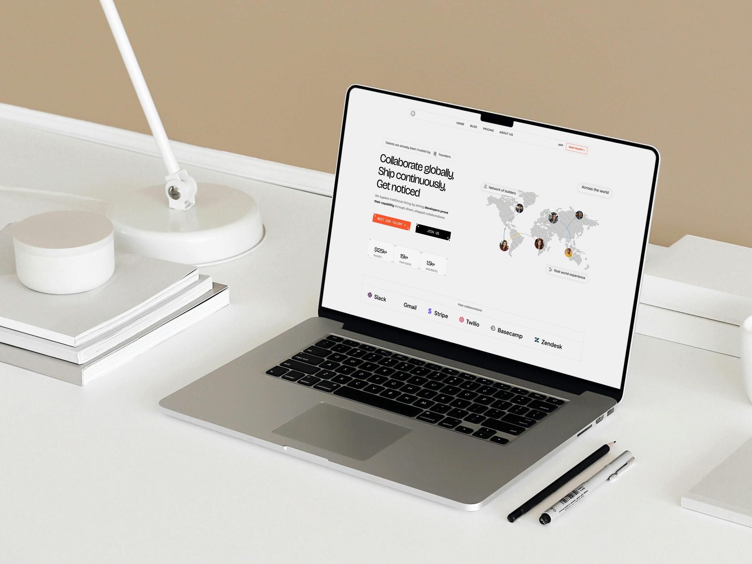 Ship Continuously — Minimalist Remote Talent Landing Page ✨ Image 0