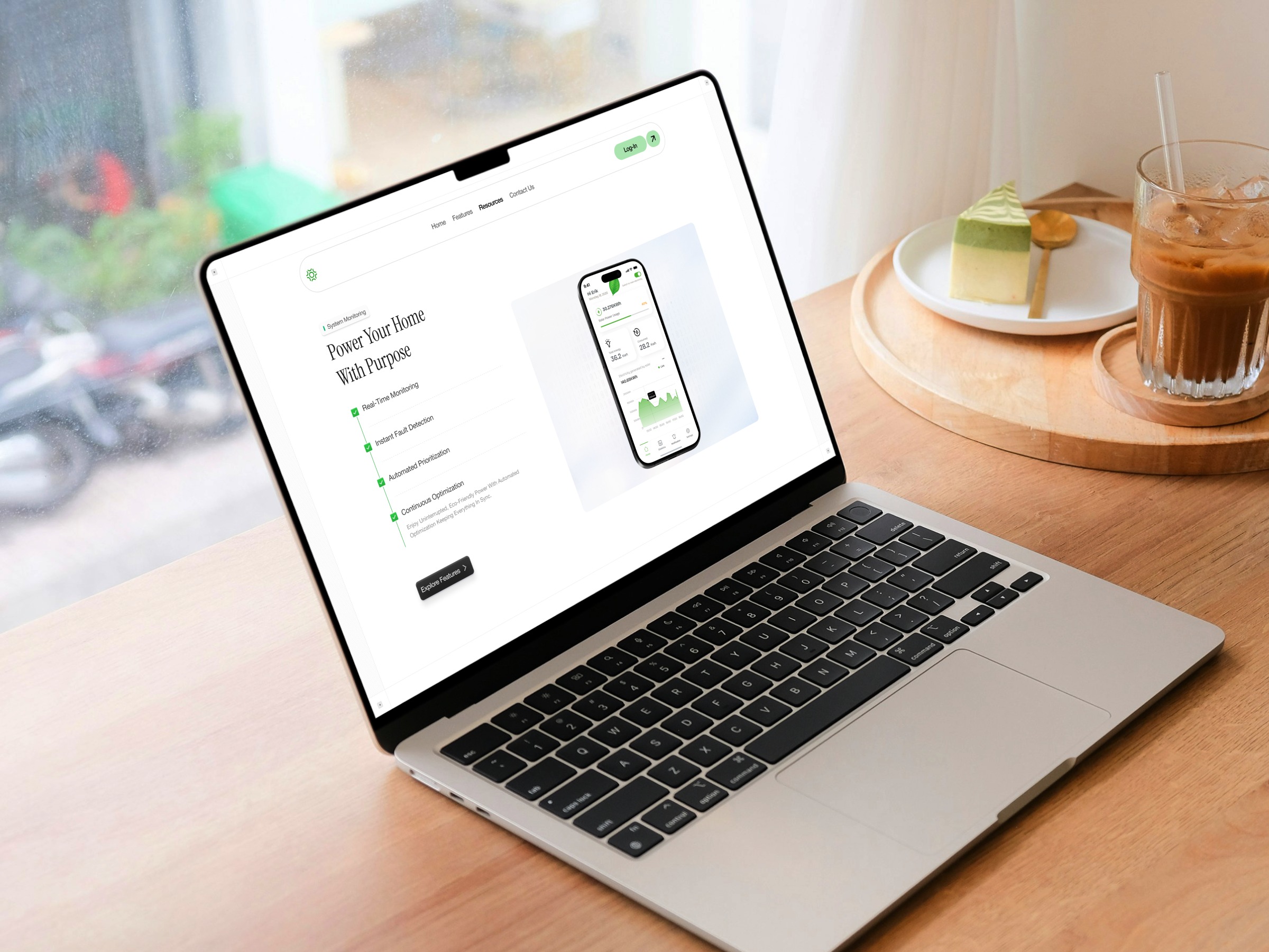 Green Tech Mobile & Web Landing Page ☀️ Image 0