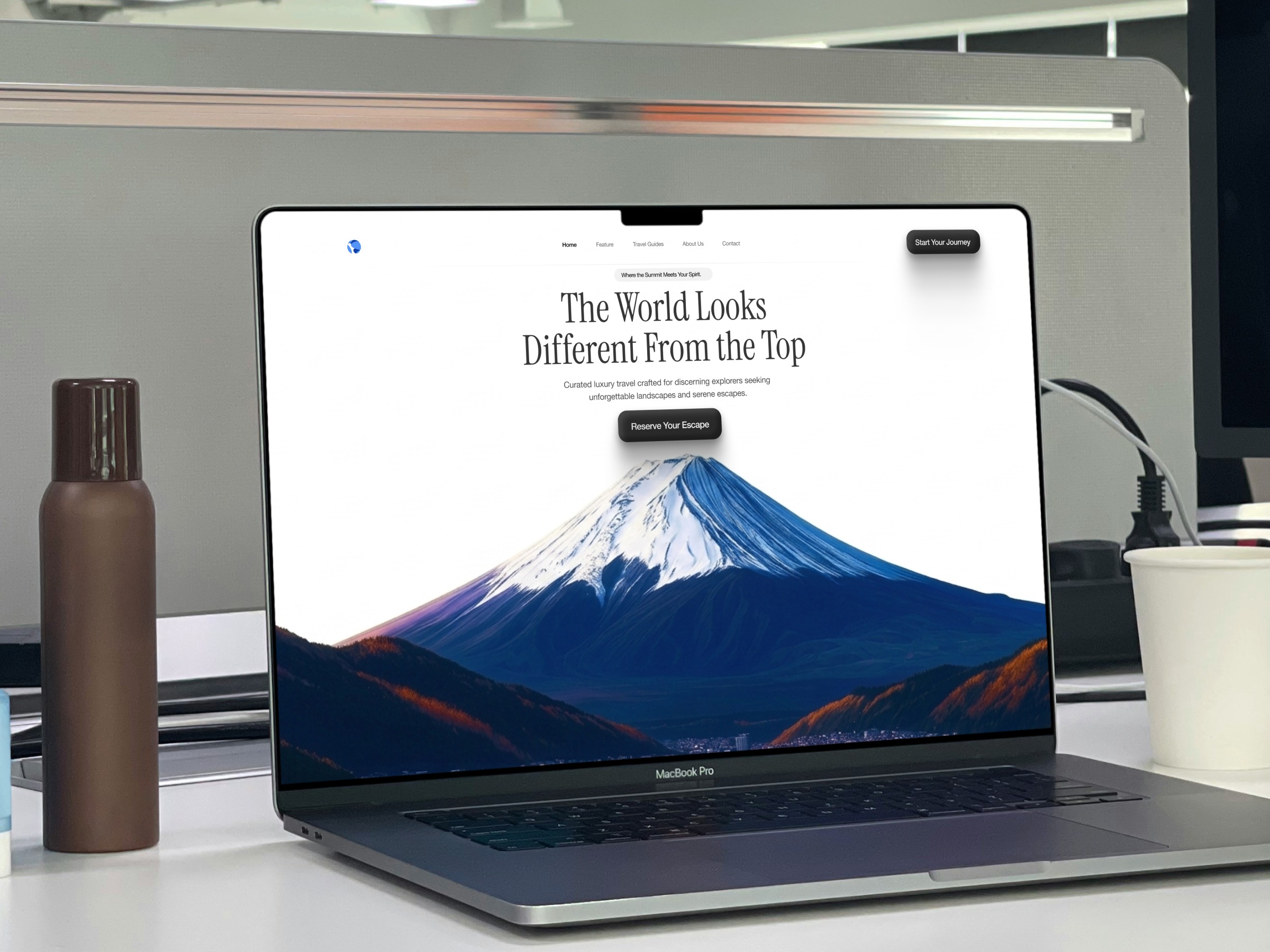 The World From the Top — Elegant Luxury Travel Landing Page ✨ Image 0