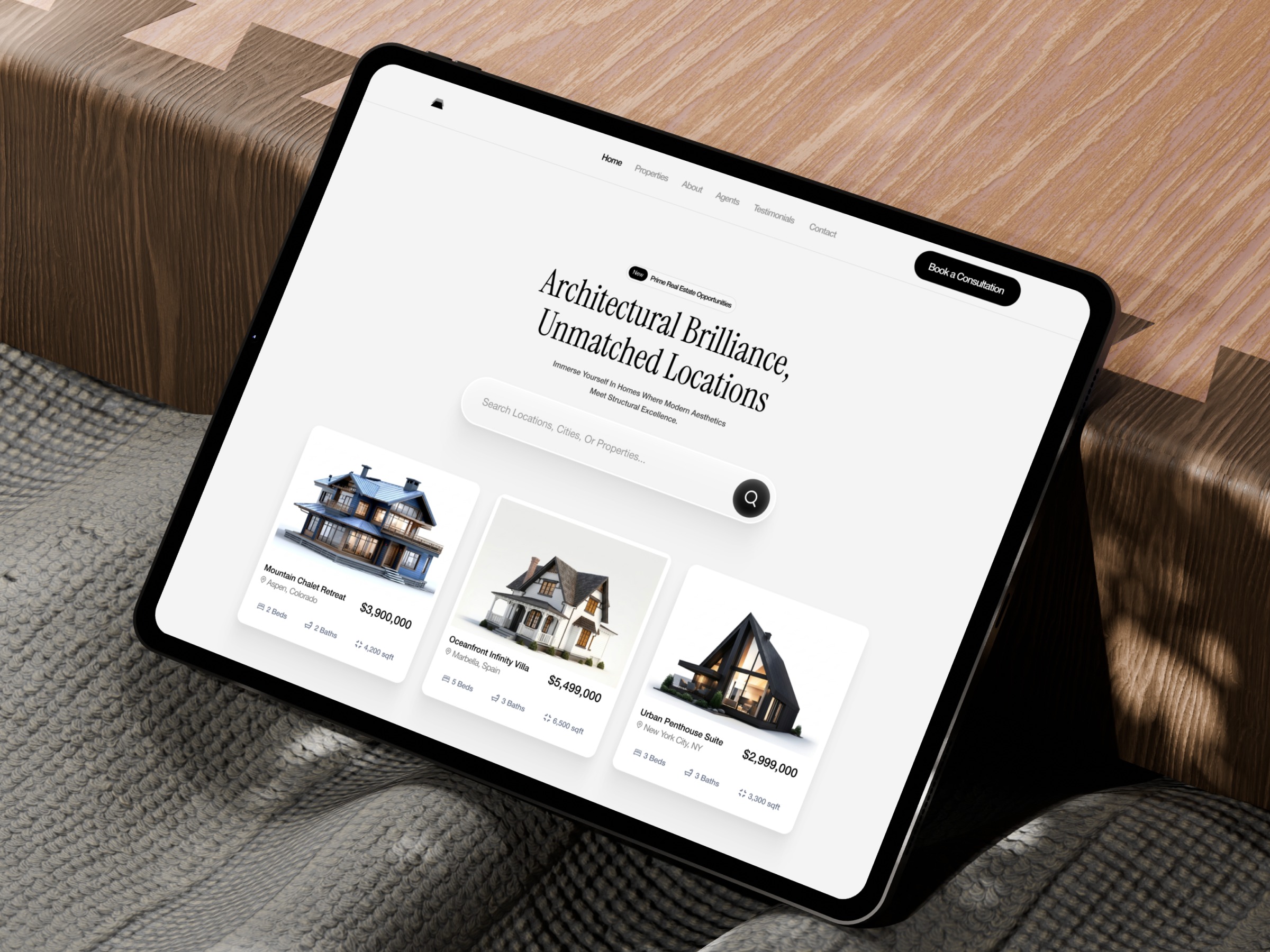 Minimal Luxury Property Marketplace 🏙️ Image 0