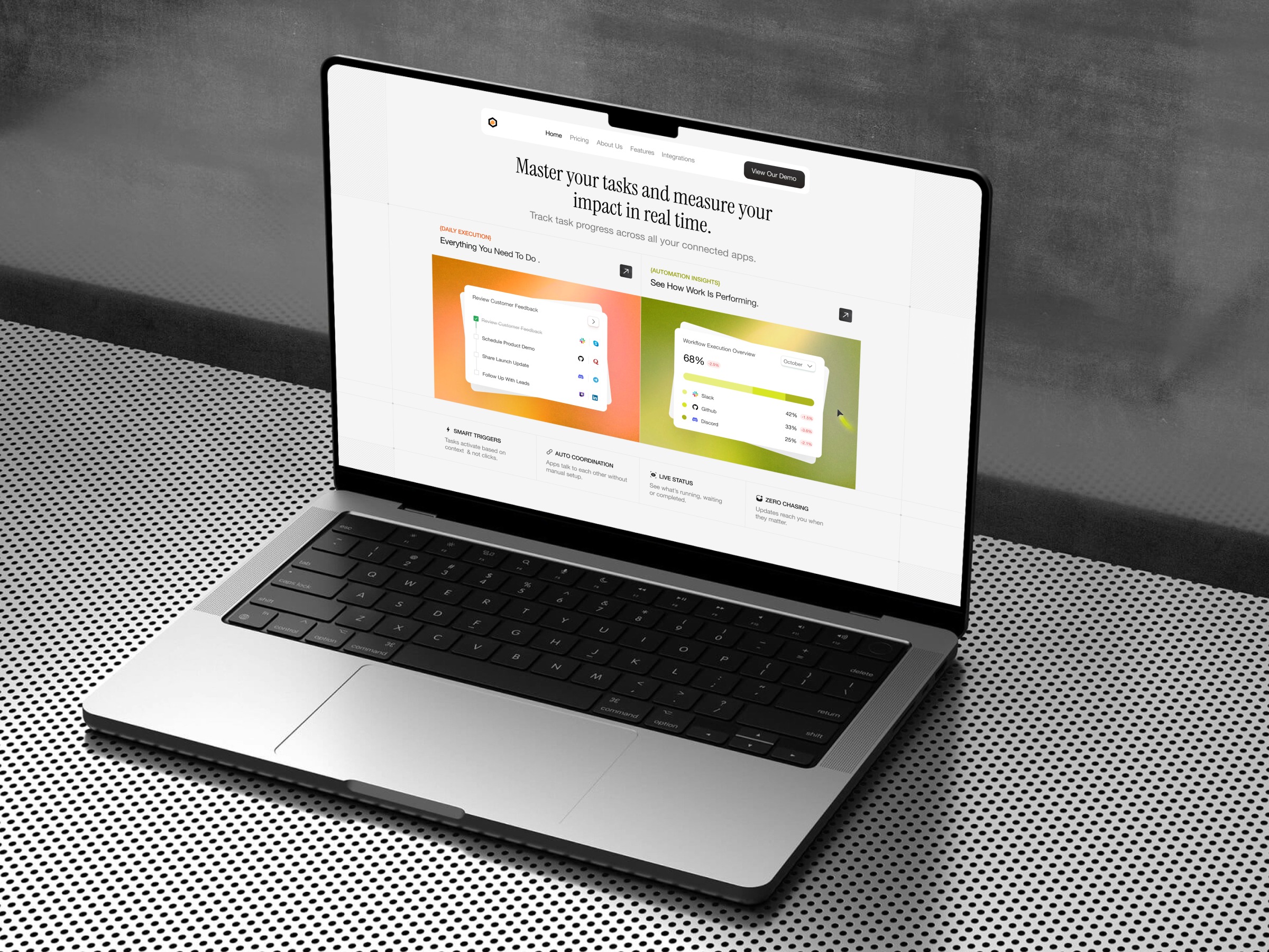 Real-Time Task Impact — Minimalist Workflow Automation Section 📊 Image 0