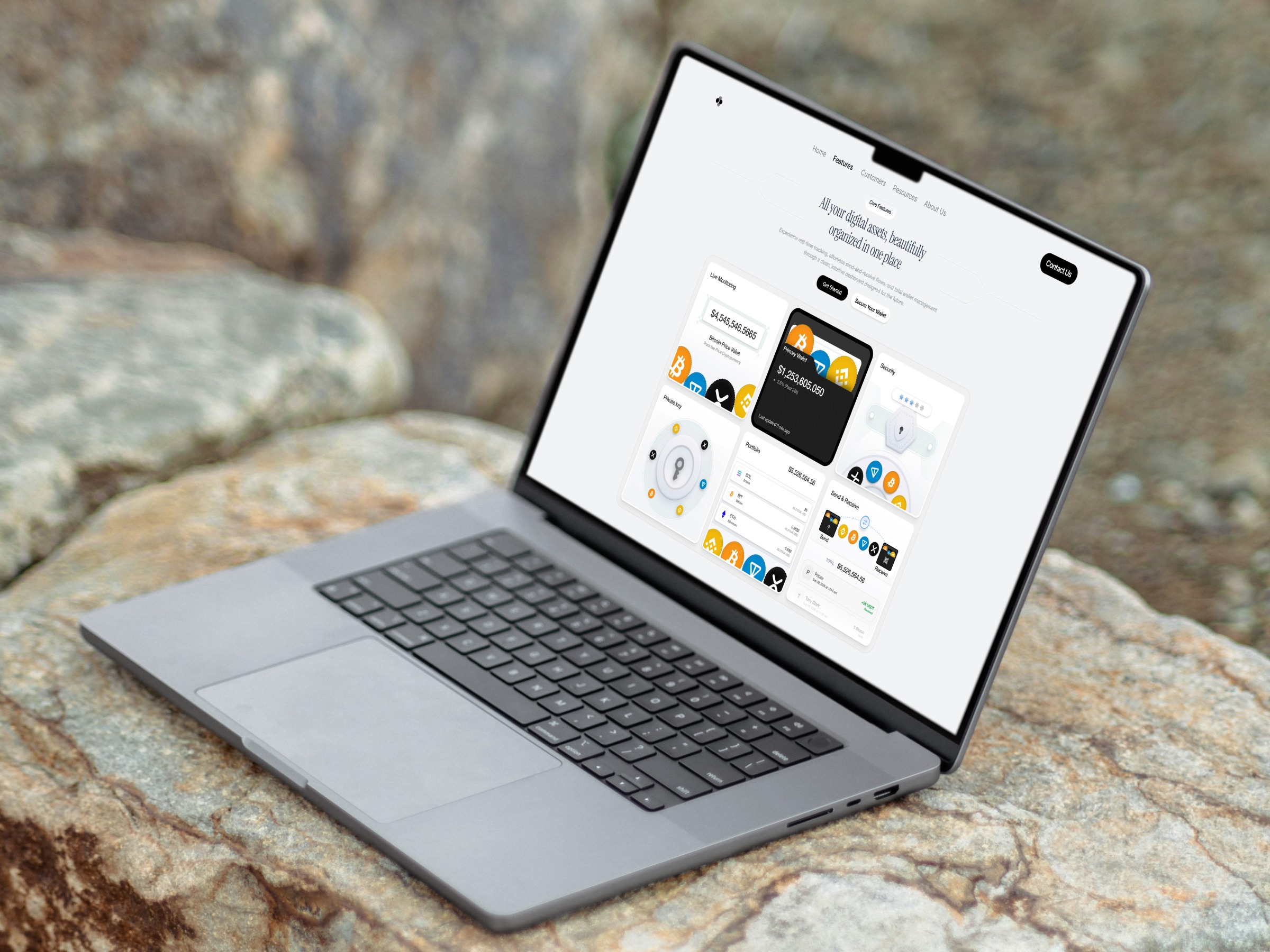 Web3 Wallet & Portfolio Hero UI Image 0