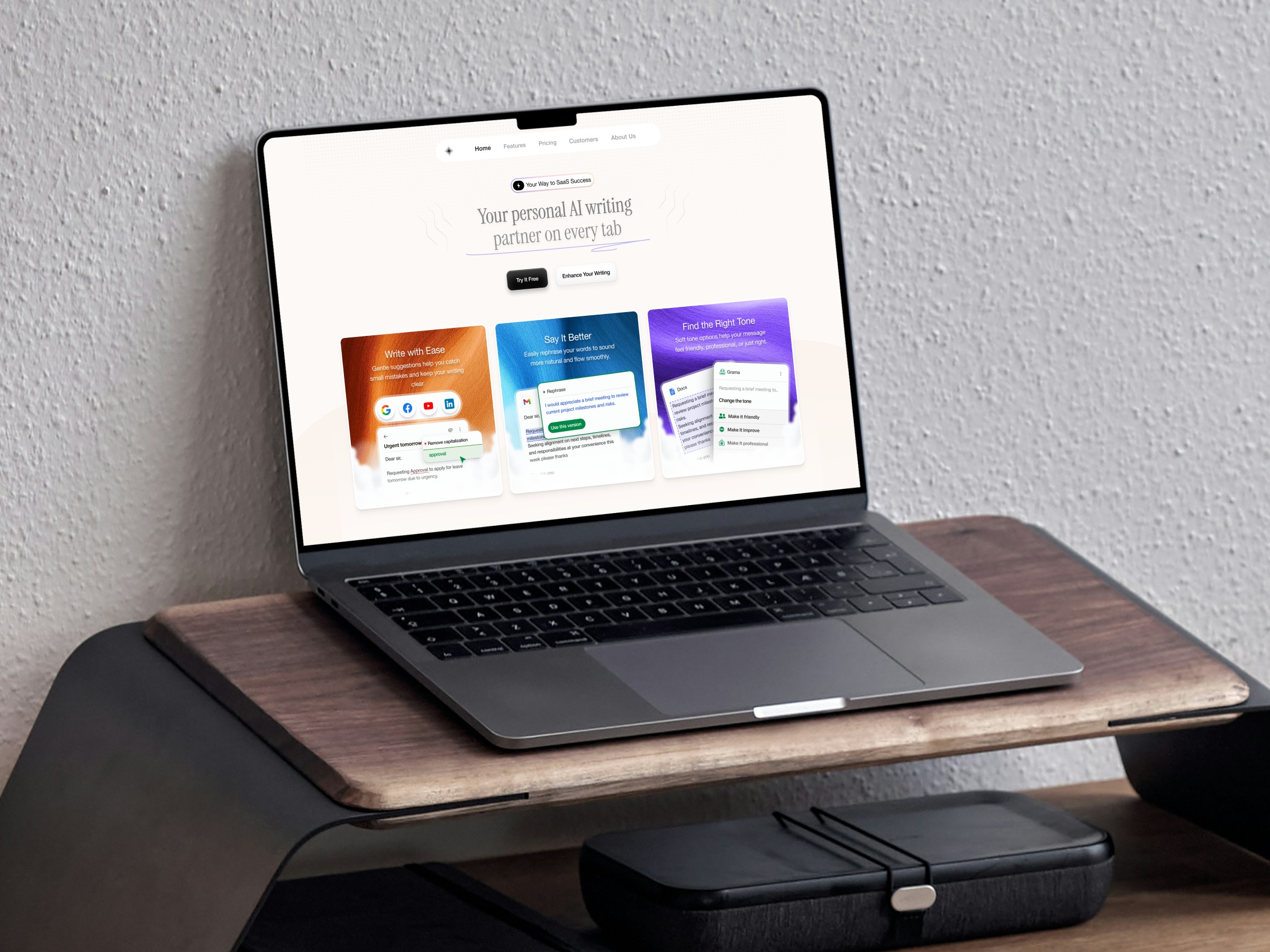 Minimalist AI Copywriting Landing Page 🚀 Image 0