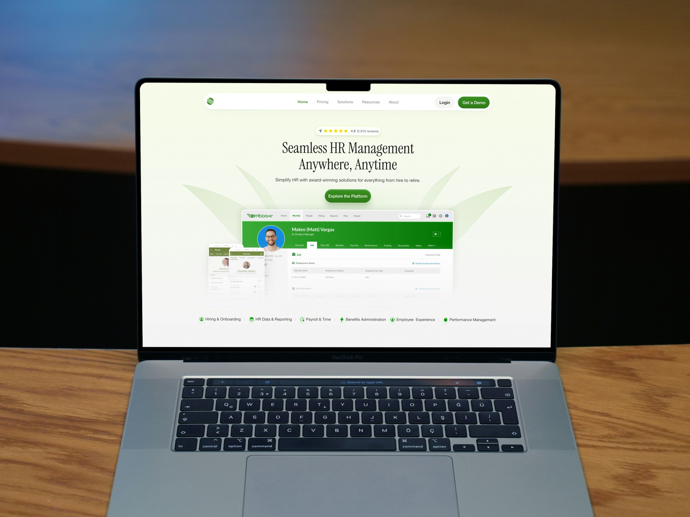 Modern HR Management Platform Landing Page 💼 Image 0