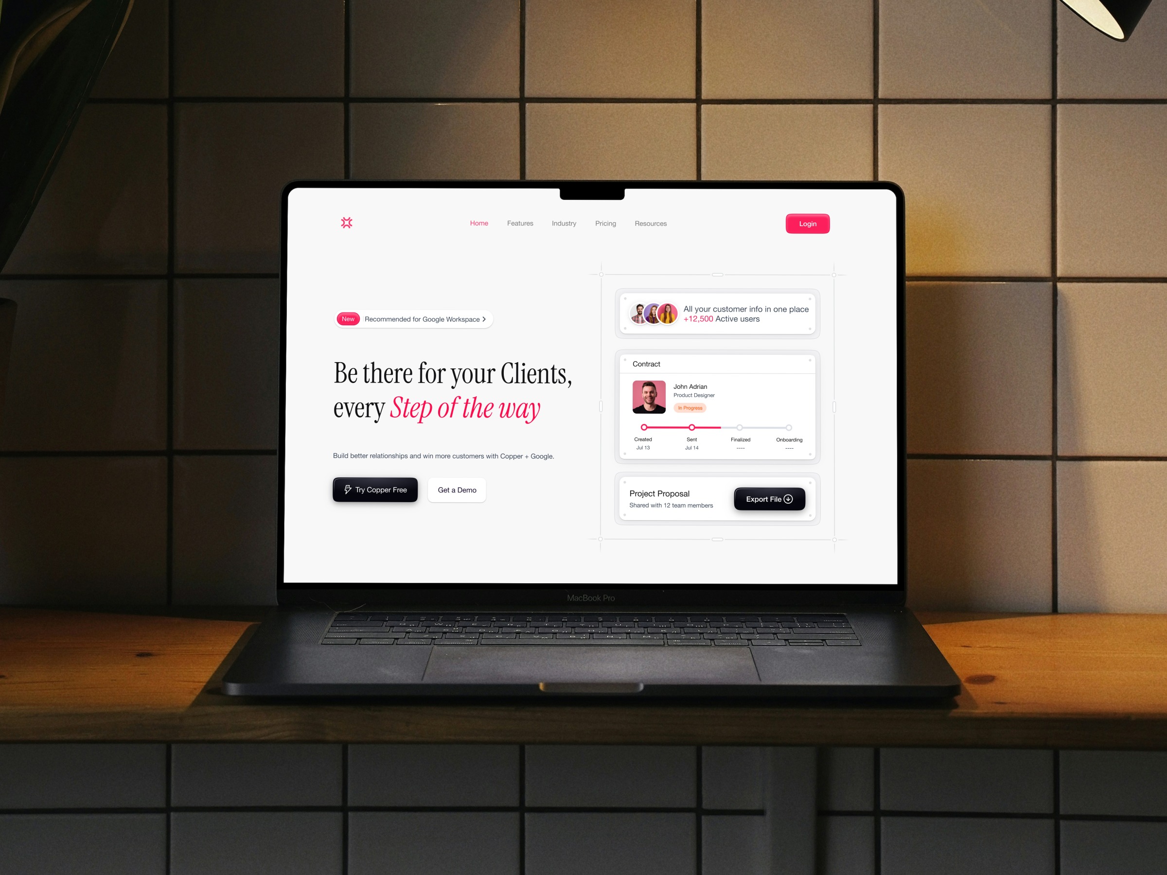 Google Workspace Integrated CRM Landing Page 🤝 Image 0